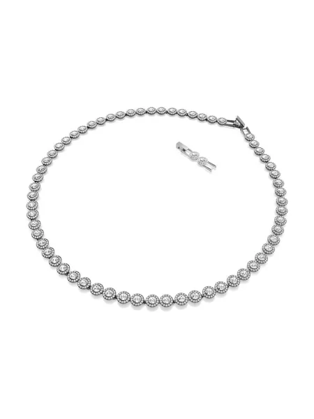 Naszyjnik Swarovski szary