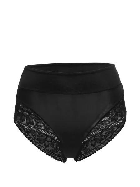 Chiloți briefs Wolford cu talie înaltă din dantelă negru