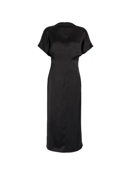 Rochie midi Tove din satin negru