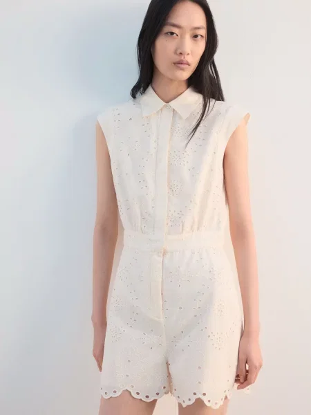 Комбінезон MANGO молочний