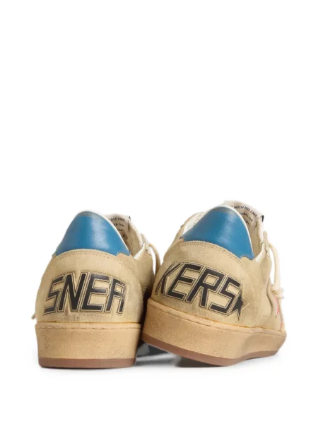 Sneakers Golden Goose Ball Star σουέντ μπεζ