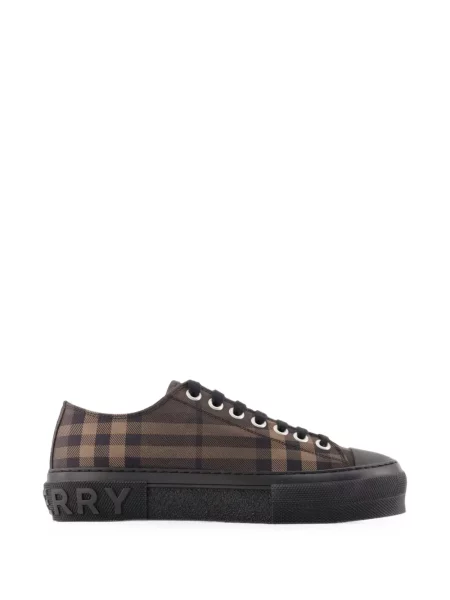 Sneakerși Burberry în carouri maro