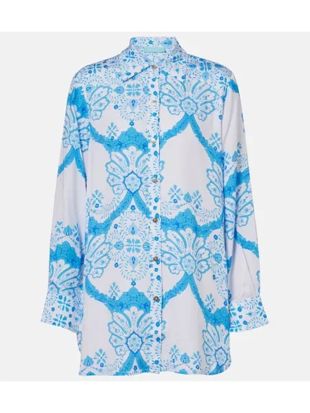 Cămașă Melissa Odabash cu imagine alb