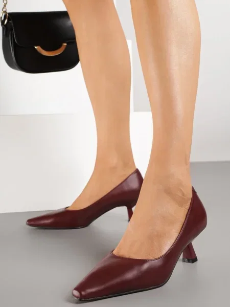 Pantofi cu Nalibre bordo