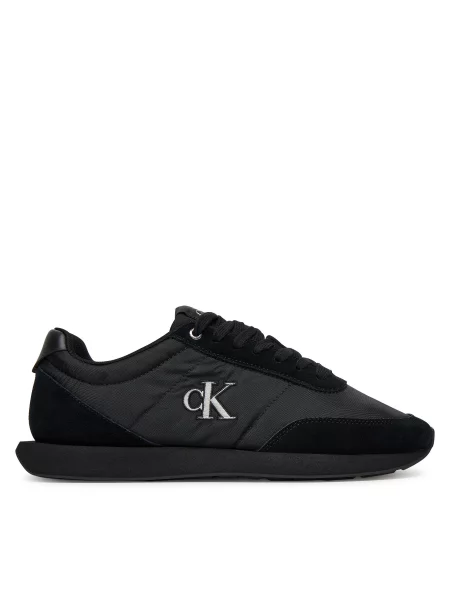 Αθλητικά Calvin Klein Retro Runner Ess Mix Mat μαύρο