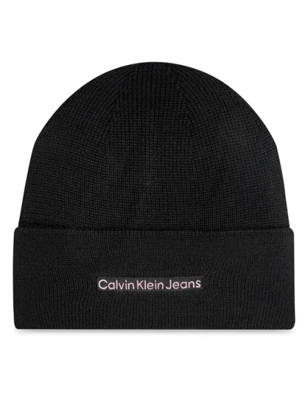 Calvin Klein Căciulă Inst Embro negru