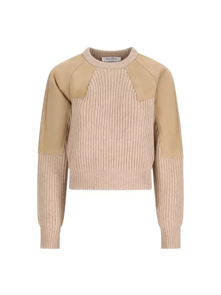 Sweter Max Mara wełniany beżowy