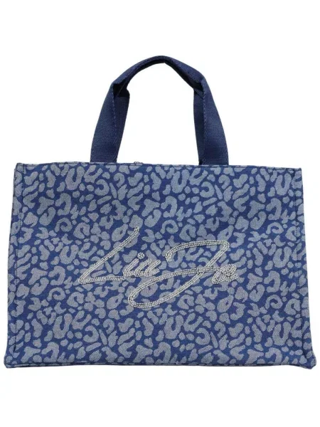 Geantă de mână Liu Jo cu model leopard albastru