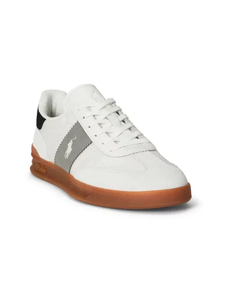 Sneakersy Polo Ralph Lauren skórzane białe