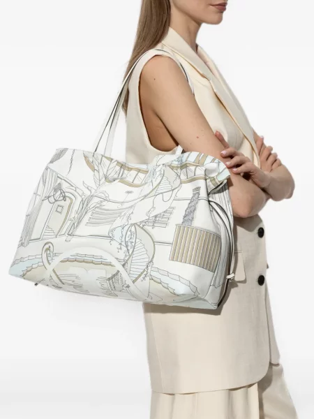 Geantă shopper Tory Burch cu cordon