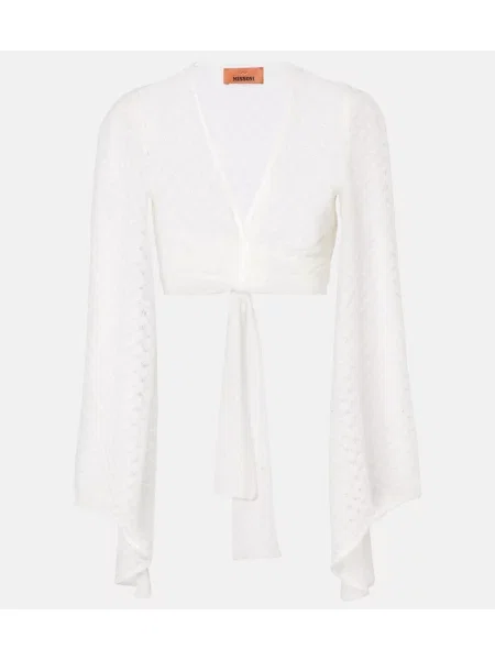 Cropp top Missoni alb