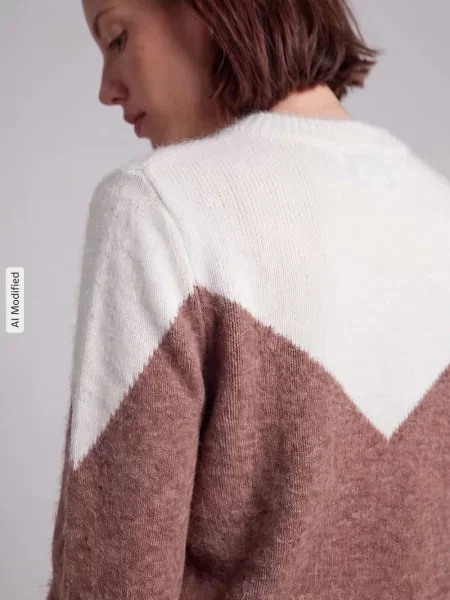 Sweter krój regular fit z dodatkiem wełny model PLAZA' Vero Moda