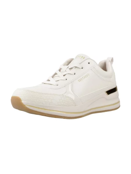 Sneakersy Skechers koronkowe beżowe