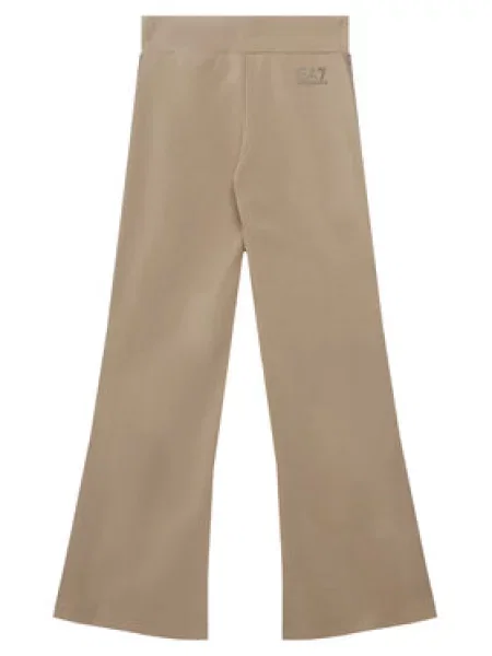 Emporio Armani Sportinės kelnės Tamsiai Flare Fit smėlinė