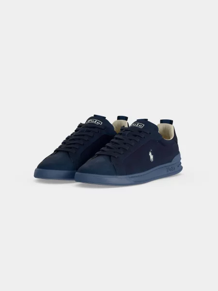Polo Ralph Lauren Hrt Crt Rib sneakers pentru bărbați din piele gri