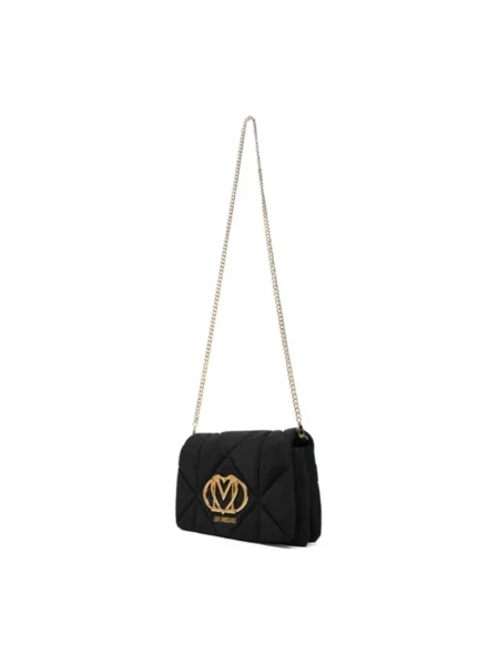 Torebka Love Moschino skórzana czarna