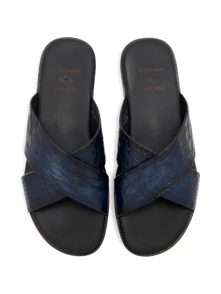 Sandale Magnanni din piele fără toc albastru