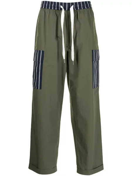 Pantaloni Ports V cu cordon verde