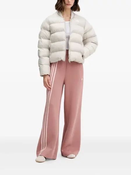 Spodnie cargo Adidas z kapturem z autografem do biegania białe