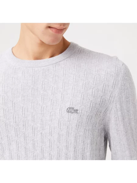 Lacoste Sweter Lacoste szary