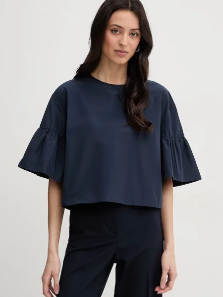 Weekend Max Mara bluză pentru femei BREAK albastru