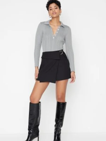 Fusta mini Trendyol negru