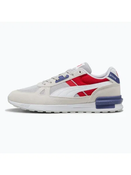 PUMA Graviton Pro férfi cipő gleccser szürke/puma fehér/for all time piros. Méret: 44 EU fehér