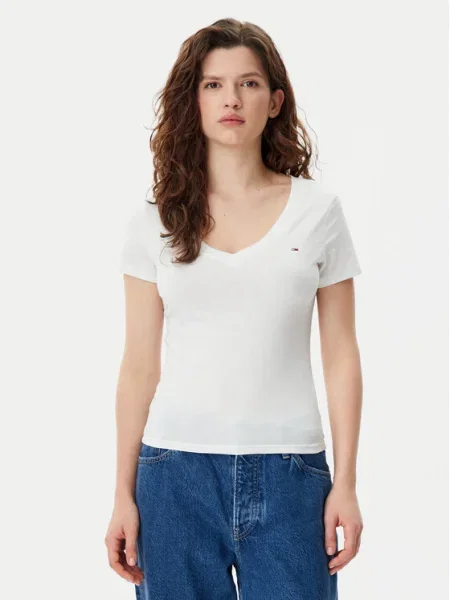 Tommy Jeans Tricou alb