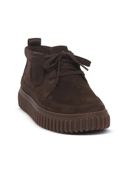 Pantofi Clarks din dantelă maro