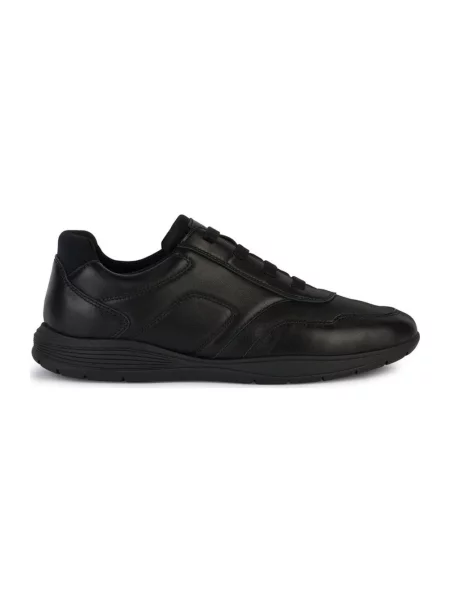 Sneakersy Geox skórzane czarne