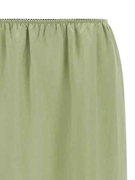 Fustă midi Twinset din satin verde