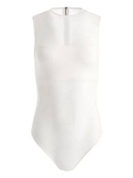 Body Alice + Olivia plasă alb