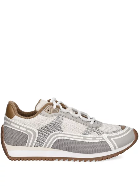 Кожено портмоне Michael Michael Kors с връзки с принт кафяво