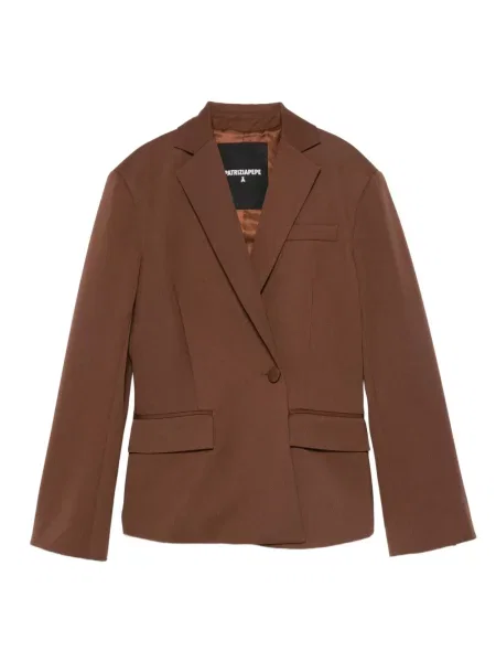 Marynarka Patrizia Pepe asymetryczna brązowa