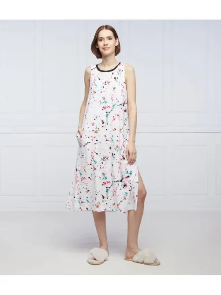 DKNY SLEEPWEAR Cămașă de noapte | Straight fit alb
