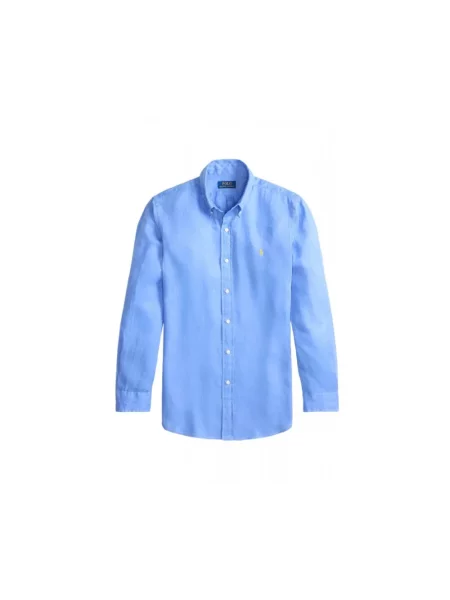 Koszula casualowa z listwą guzikową Polo Ralph Lauren niebieska