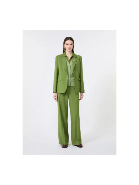 Spodnie Weekend Max Mara zielone