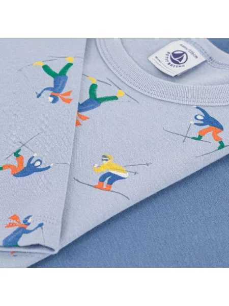 Gyerek póló Petit Bateau kék