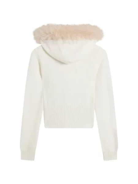 Stras hanorac cu glugă Juicy Couture alb
