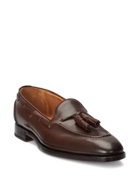 Δερμάτινα σκαρπινια Ralph Lauren Purple Label μαύρο