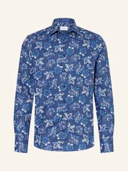 Stenströms Košile Slimline Fit tmavě modrá béžová