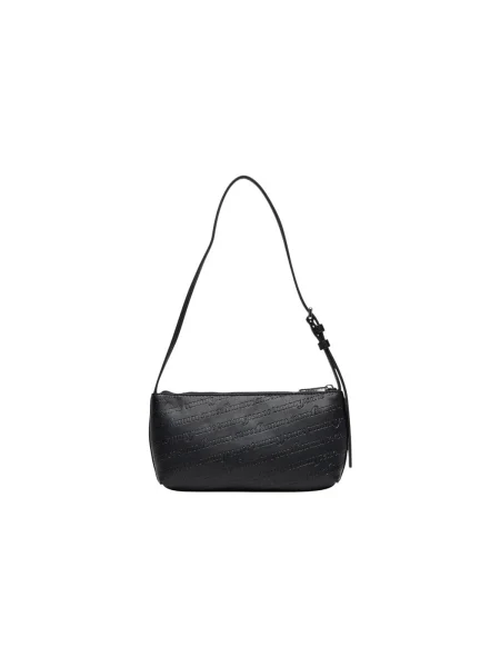 Táska Tommy Jeans Tjw Must Aop Shoulder Bag fekete