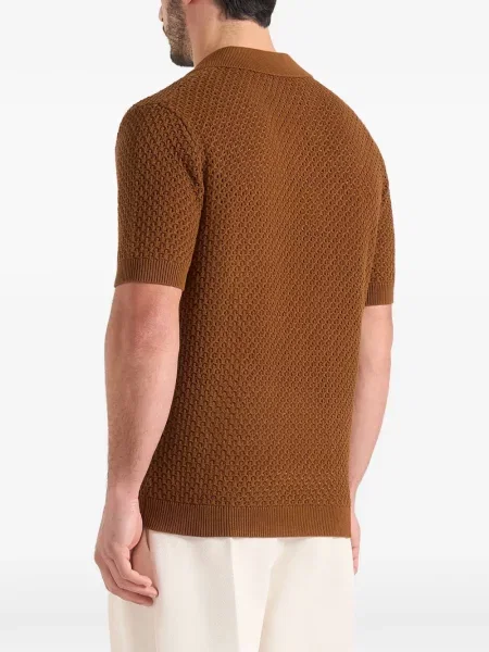 Πλεκτό polo Manière De Voir καφέ