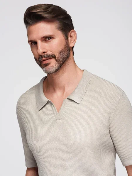 Polo majica Ombre siva