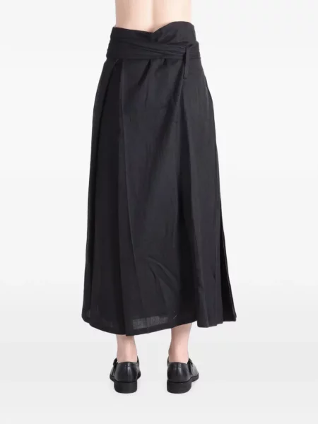 Fustă midi Yohji Yamamoto plic negru