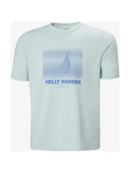 Koszulka Helly Hansen HP Race Sailing pastelowy krótki rękaw S niebieski