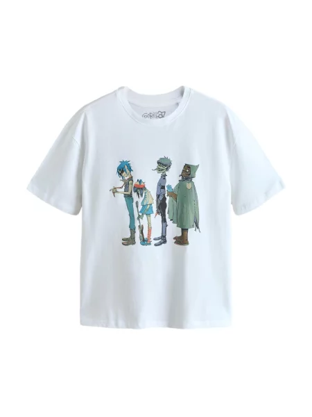 Next Tricou cyan / verde / negru alb