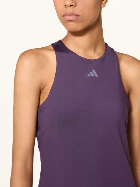 Adidas Tílko Climacool Y-Tank tmavě fialová