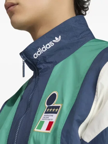 Hanorac Adidas cu broderie retro alb