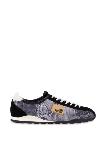 Sneakerși Love Moschino cu imagine gri